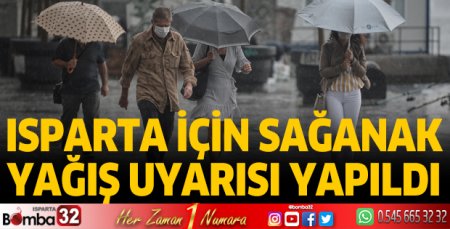 Sağanak yağış uyarısı