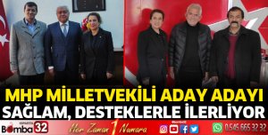 Sağlam, desteklerle ilerliyor