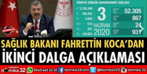 SAĞLIK BAKANI KOCA’DAN İKİNCİ DALGA AÇIKLAMASI
