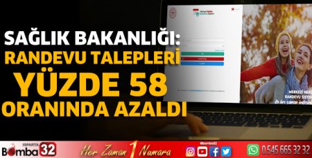 Sağlık Bakanlığı: Randevu talepleri yüzde 58 oranında azaldı