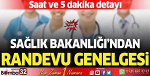 Sağlık Bakanlığı'ndan randevu genelgesi! Saat ve 5 dakika detayı