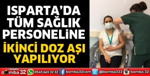 SAĞLIK PERSONELİNE İKİNCİ DOZ AŞI YAPILIYOR