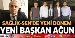 Sağlık-Sen Isparta Şubesinin yeni başkanı Mahmut Ağun 