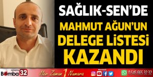 Sağlık-Sen’de Mahmut Ağun’un delege listesi kazandı