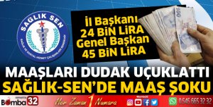 Sağlık Sen'de maaş şoku