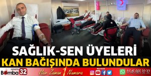 Sağlık-Sen'den kan bağışı