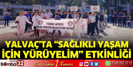 Sağlıklı yaşam için yürüyelim