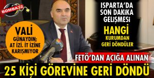 SAĞLIKTA 25 KİŞİ GERİ DÖNDÜ