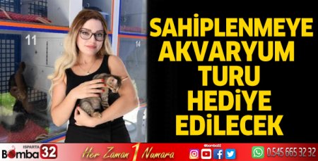Sahiplenmeye akvaryum turu hediye