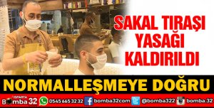 SAKAL TRAŞI YASAĞI KALDIRILDI