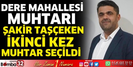 Şakir Taşçeken, ikinci kez muhtar seçildi