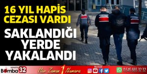 Saklandığı yerde yakalandı
