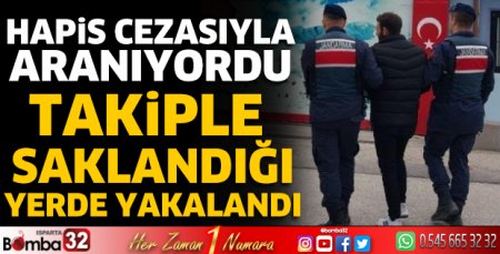 Saklandığı yerde yakalandı