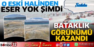 Salda Gölü bataklık görünümü kazandı