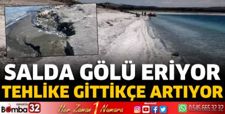 Salda Gölü eriyor