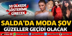 Salda Gölü'nde moda şov