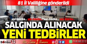 Salgında alınacak yeni tedbirler