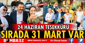 SALI PAZARINDA 24 HAZİRAN TEŞEKKÜRÜ