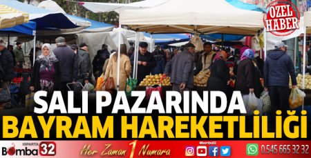 Salı Pazarında bayram hareketliliği
