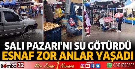 Salı Pazarı'nı su götürdü