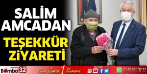 Salim amcadan Başdeğirmen’e teşekkür ziyareti
