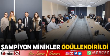 Şampiyon minikler ödüllendirildi