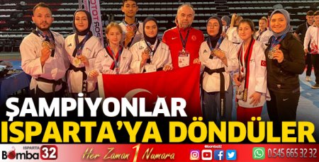 Şampiyonlar ilimize döndüler