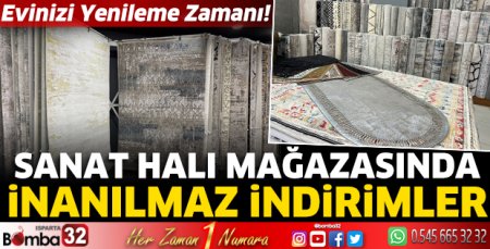 Sanat Halı Mağazasında inanılmaz indirimler