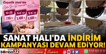 Sanat Halı’da indirim kampanyası devam ediyor!