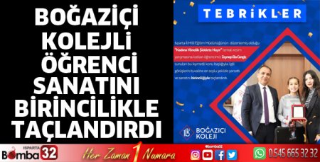 Sanatını birinciliğiyle taçlandırdı