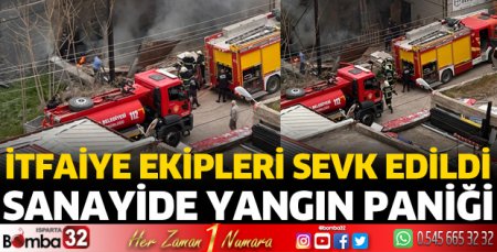 Sanayi sitesinde yangın paniği