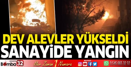 Sanayide yangın