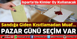 Sandığa giden kısıtlamadan muaf