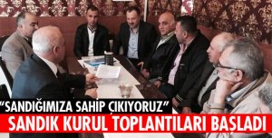SANDIK KURUL TOPLANTILARI BAŞLADI