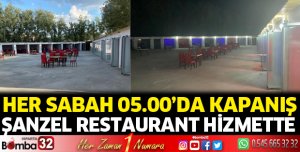 Şanzel Restaurant hizmette