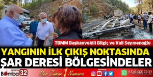 Şar Deresinde yangın devam ediyor