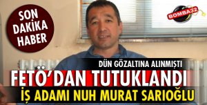 SARIOĞLU TUTUKLANDI