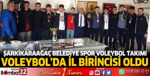 Şarkikaraağaç Belediye Spor Voleybol Takımı İsa Çarkacı'yı ziyaret etti