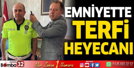 Şarkikaraağaç Emniyetinde Terfi Heyecanı