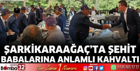Şarkikaraağaç’ta şehit babalarına anlamlı kahvaltı