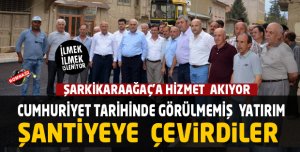 ŞARKİKARAAĞAÇ'A HİZMET YAĞMURU