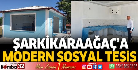 Şarkikaraağaç'a modern sosyal tesis