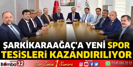 Şarkikaraağaç'a yeni spor tesisleri kazandırılıyor