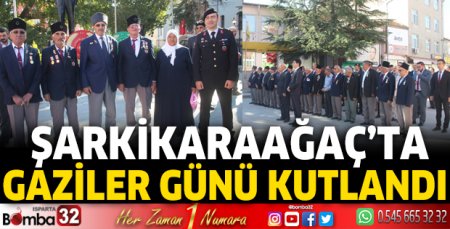 Şarkikaraağaç'ta 19 Eylül Gaziler Günü kutlandı