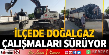 Şarkikaraağaç'ta doğalgaz çalışmaları sürüyor