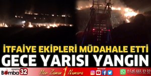 Şarkikaraağaç'ta gece yarısı yangın 