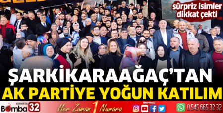 Şarkikaraağaç'tan Ak Partiye yoğun katılım
