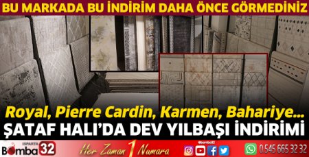 Şataf Halı’da dev yılbaşı indirimi