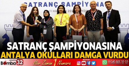 Satranç şampiyonasına, Antalya okulları damga vurdu