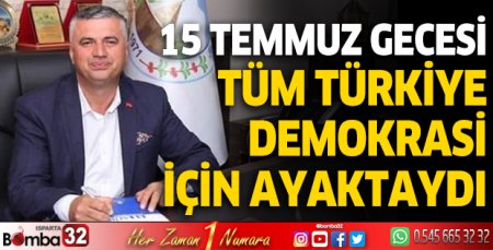 Sav Belediye Başkanı Şakir İpekçi’den 15 Temmuz mesajı 
